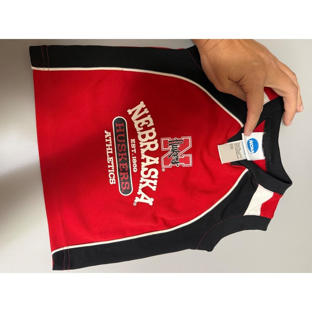 NCAA Nebraska Huskers Athletics Sleeveless Jersey Top Red Black 18M Outerstuff